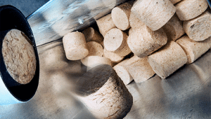 Briquette de bois provenant d'une presse
