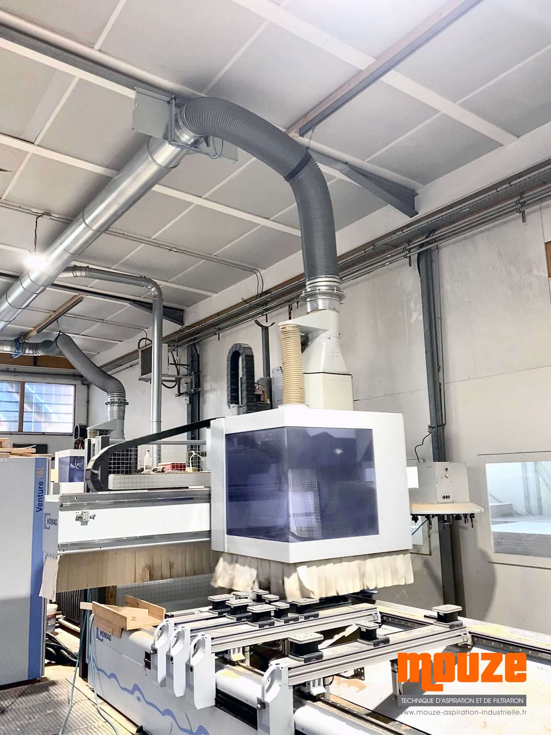 Installation d'un flexible spécial CNC